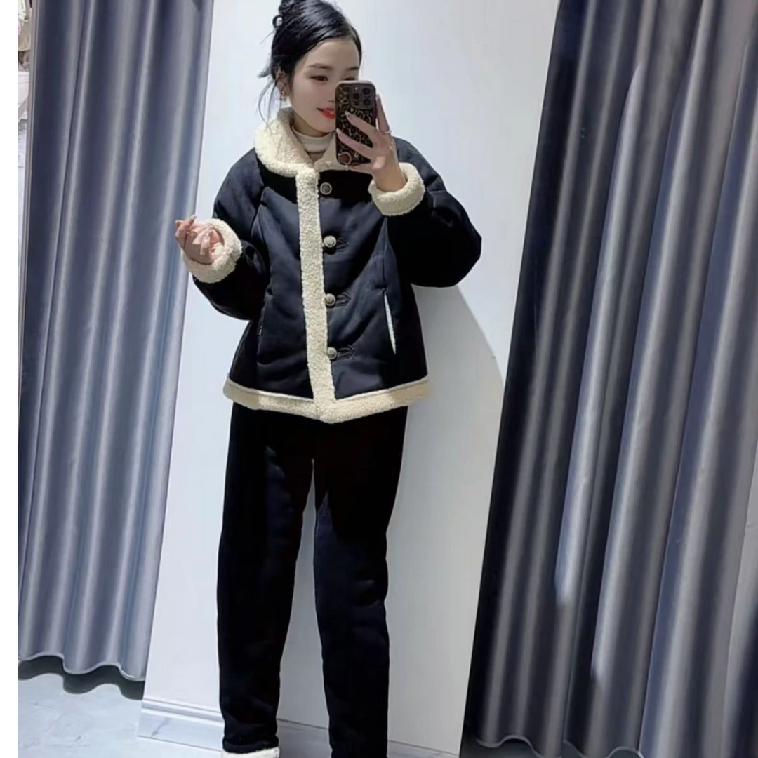 ZL 【原版原货】 小翻领三层加厚可外穿家居服