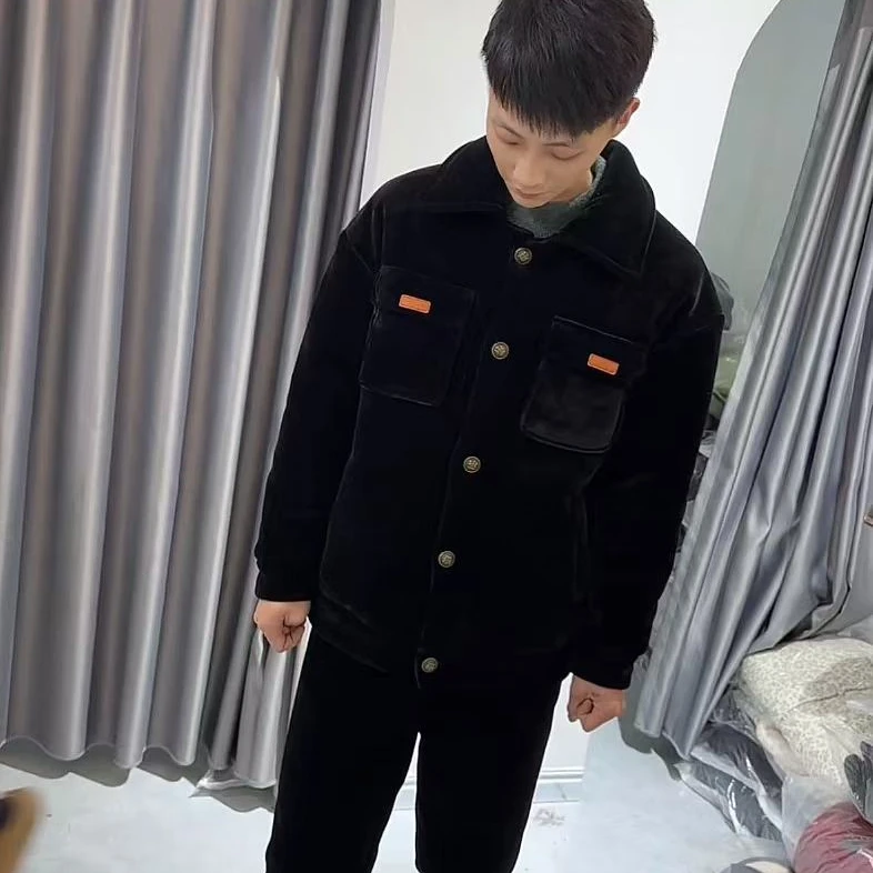 ZL【原版原货】 男士经典款小翻领三层加厚可外穿家居服