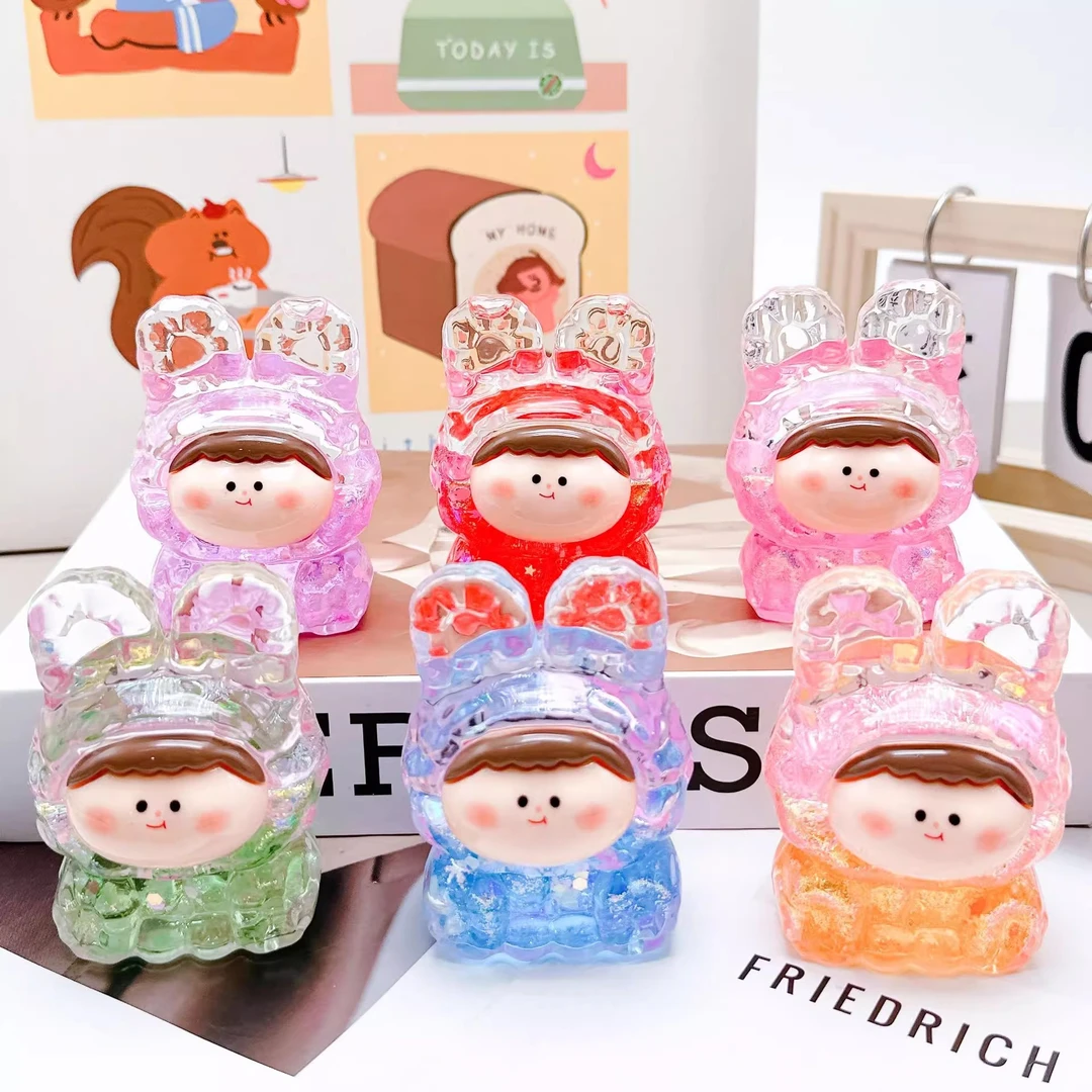 巨无霸莉莉丝流沙丝李四盲盒袋直播爆闪塔塔入油可爱diy饰品摆件