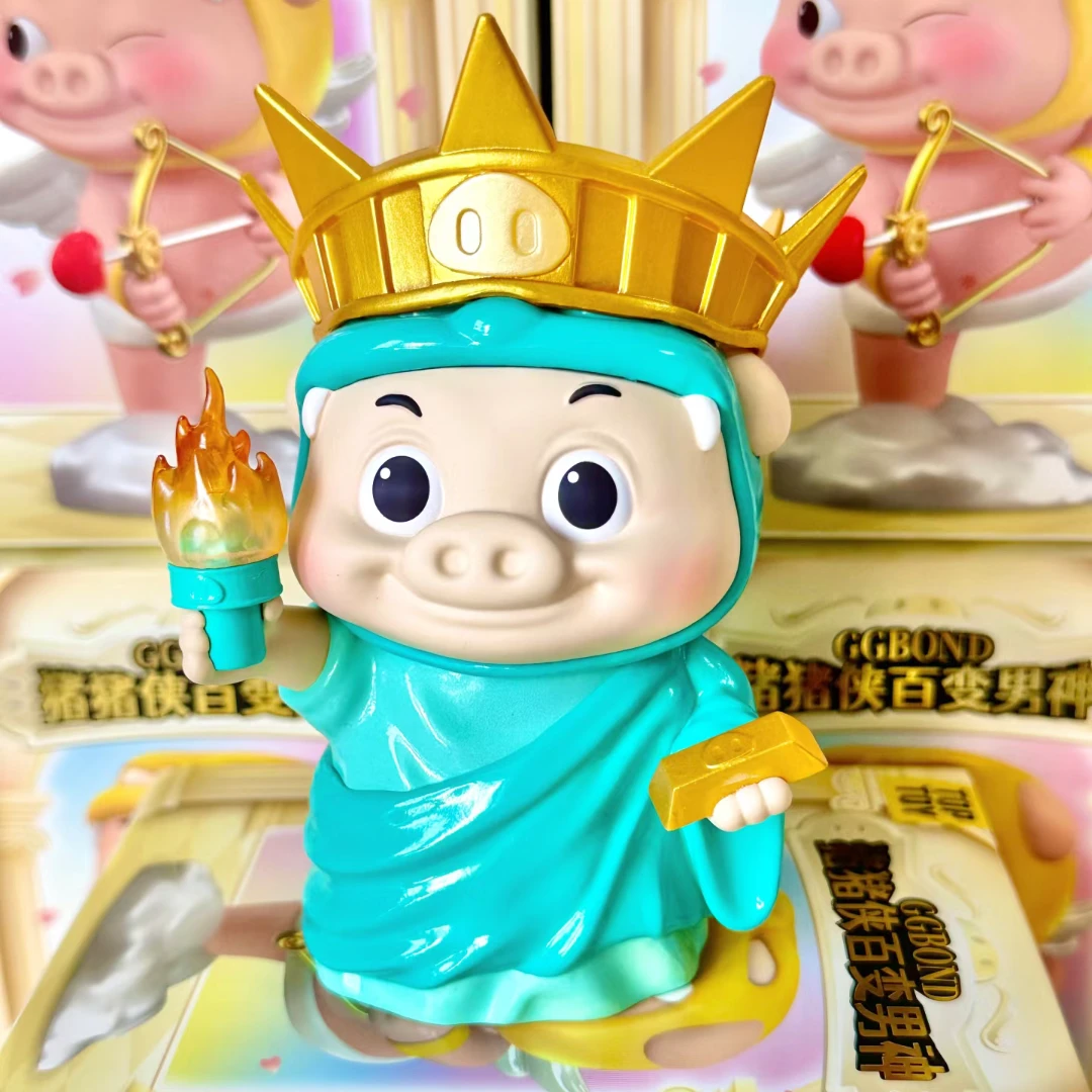 正品指定款猪猪侠百变男神盲盒ggbond超人男生礼物手办动画摆件