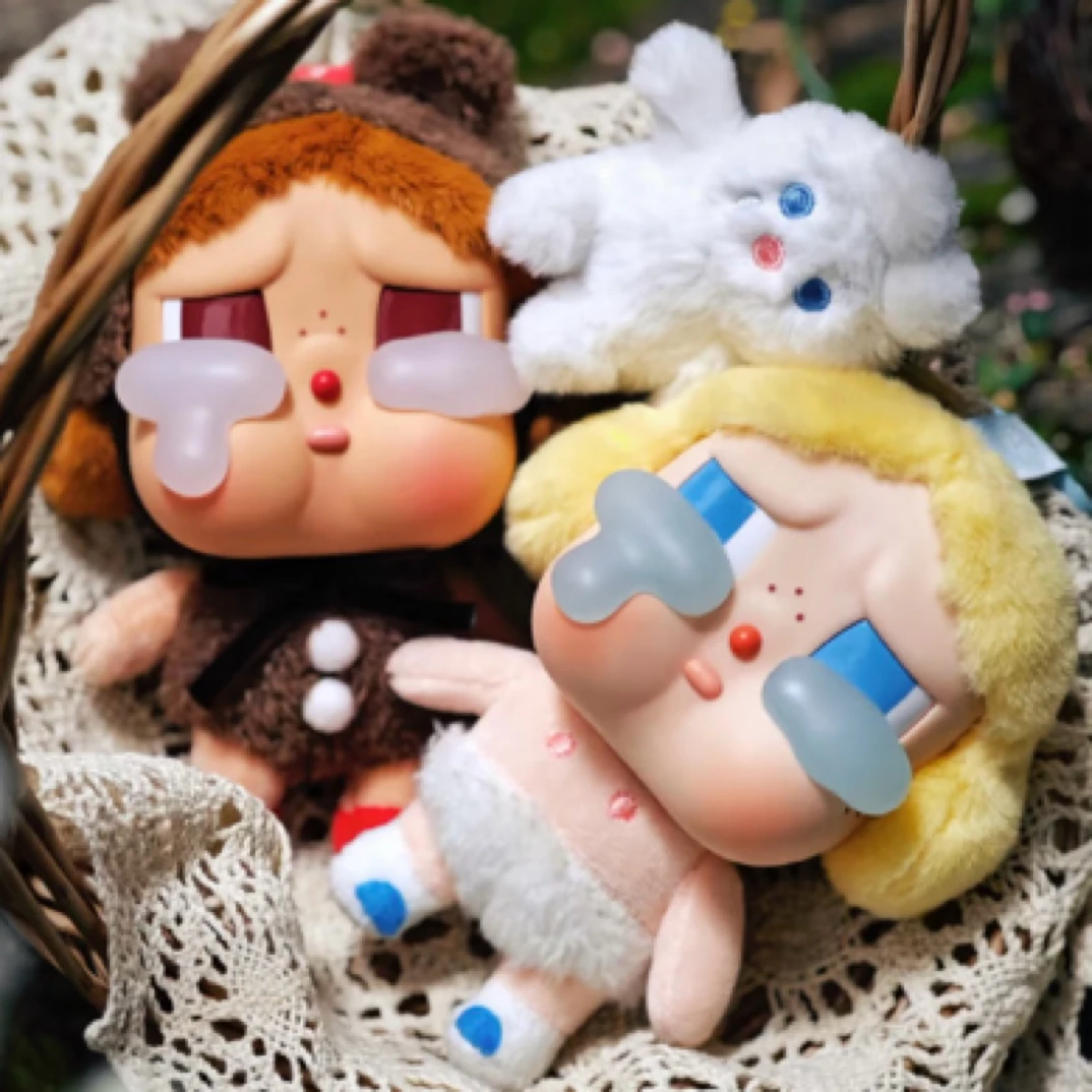 指定款正版哭娃CRYBABY眼泪工厂搪胶脸毛绒盲盒可爱潮流挂件手办