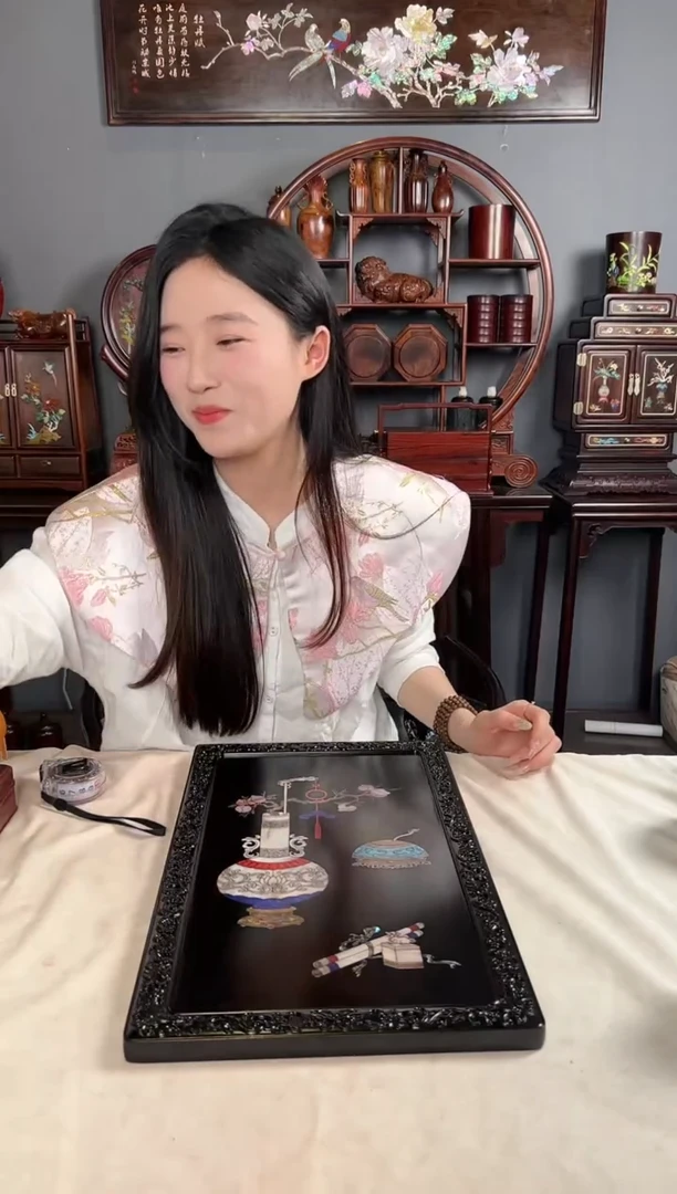 【闪购商品】乌木类成套家具紫光檀挂屏