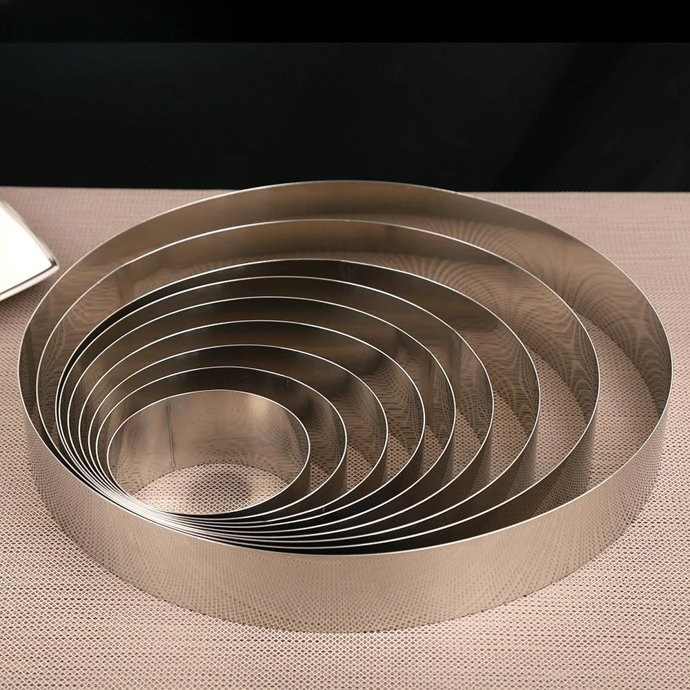 烘焙模具4 5 6 7 8 9 10 12 14寸圆形蛋糕慕斯圈不锈钢圈高5cm