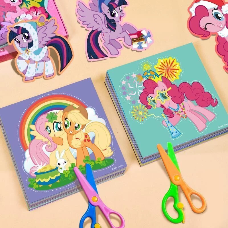 小马宝莉奇妙萌可小猪佩奇玩具剪纸汪汪队剪纸冰雪奇缘3-6岁儿童