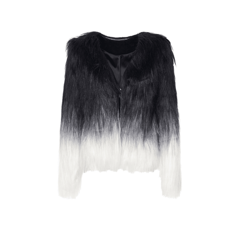 FLONAKED设计师环黑白渐变外套小众设计FNG2CJA20