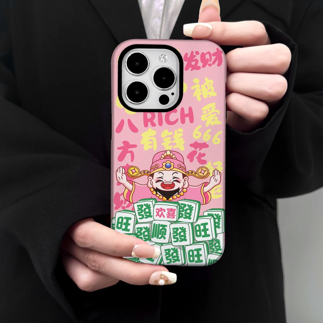 适用于苹果15防摔14/13/12Pro清新全包防摔二合一菲林手机壳1G103