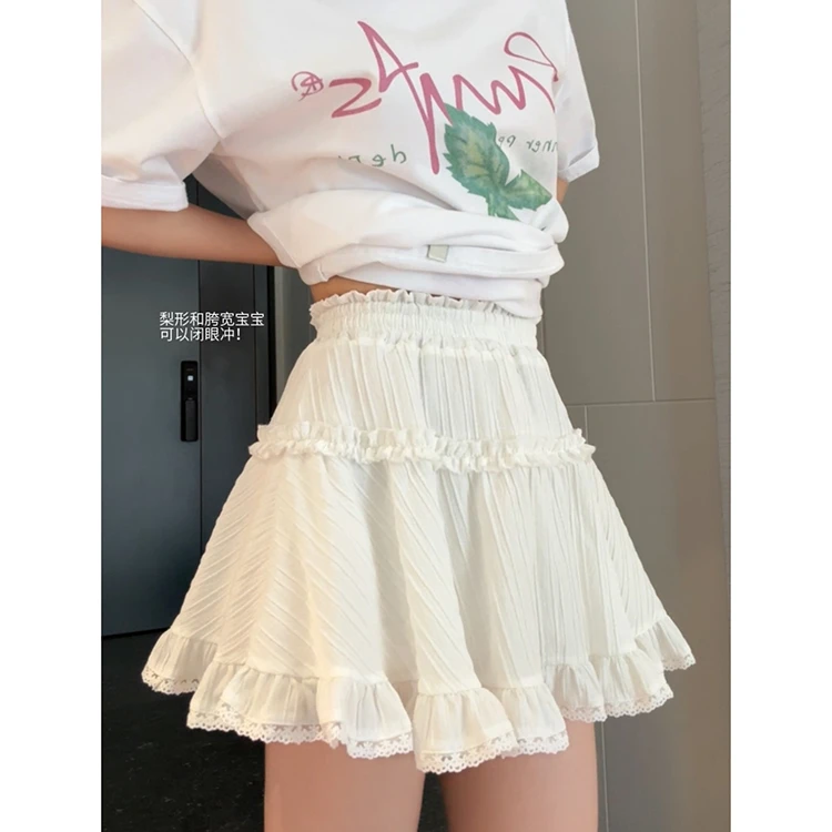 南瓜花苞裤内衬 【嗲嗲细腰裙~】百褶半身裙F15