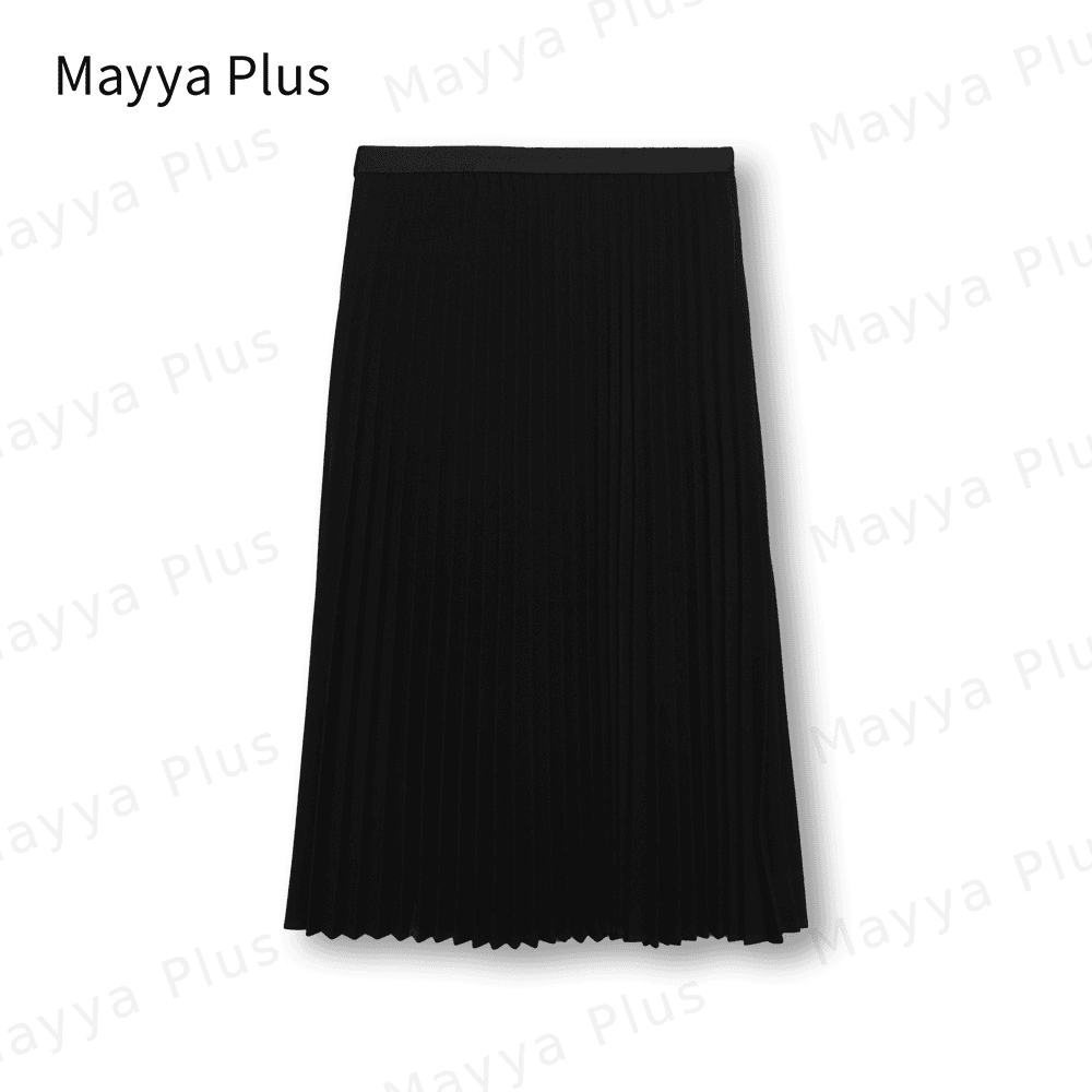 【优雅百褶】Mayya Plus时尚新品气质显瘦百搭款热力感半裙32347191