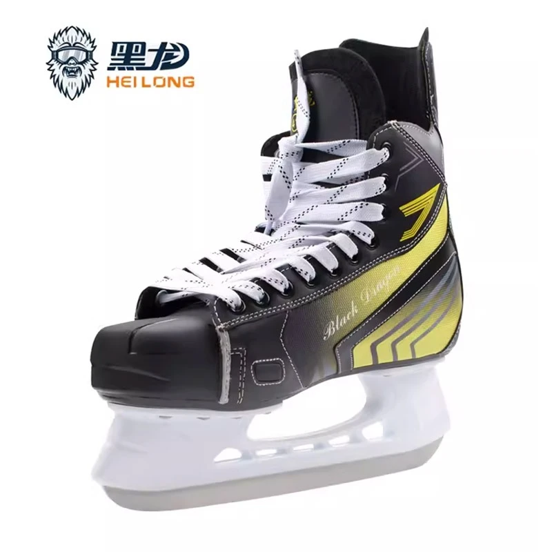 黑龙冰球刀鞋冰刀鞋冰球鞋锋芒黄幻影蓝正品初学训练男女成人儿童