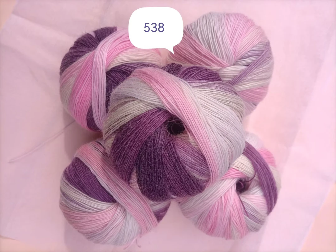 精品毛球超柔羊毛段染一团价