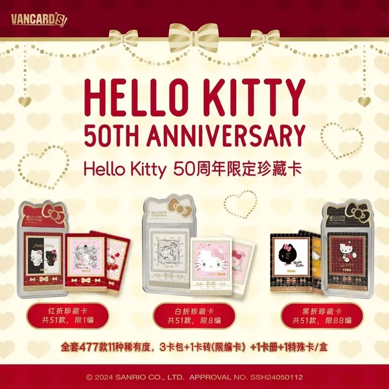 【拆盒】万画云游Hello Kitty 50周年限定典藏卡(默认代拆)