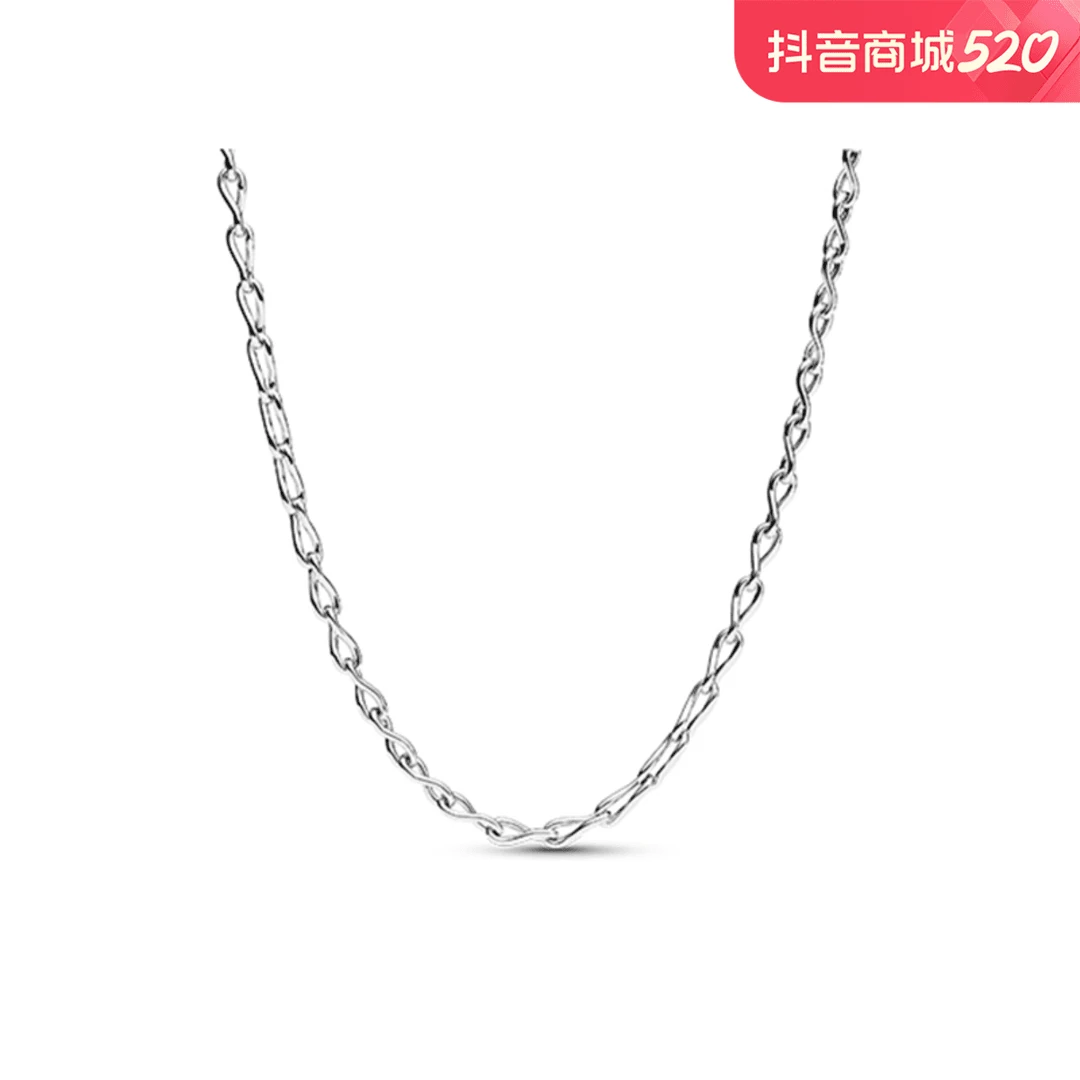 【高定】足银麦穗项链纯银 永恒符号项链颈饰粗款简约