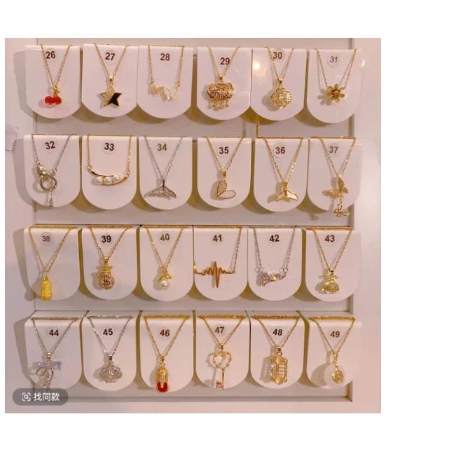 DIY项链女轻奢高级设计感小众钛钢配饰金色锁骨链