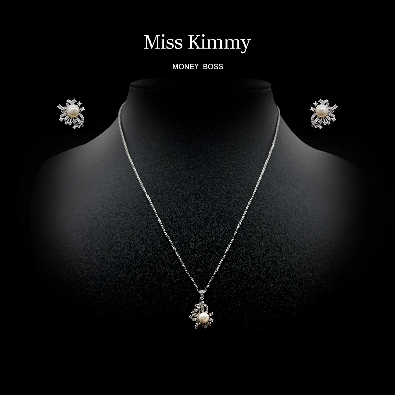 铜合金项链 MissKimmy[璀璨烟花]优雅精致高级感花朵项链套组