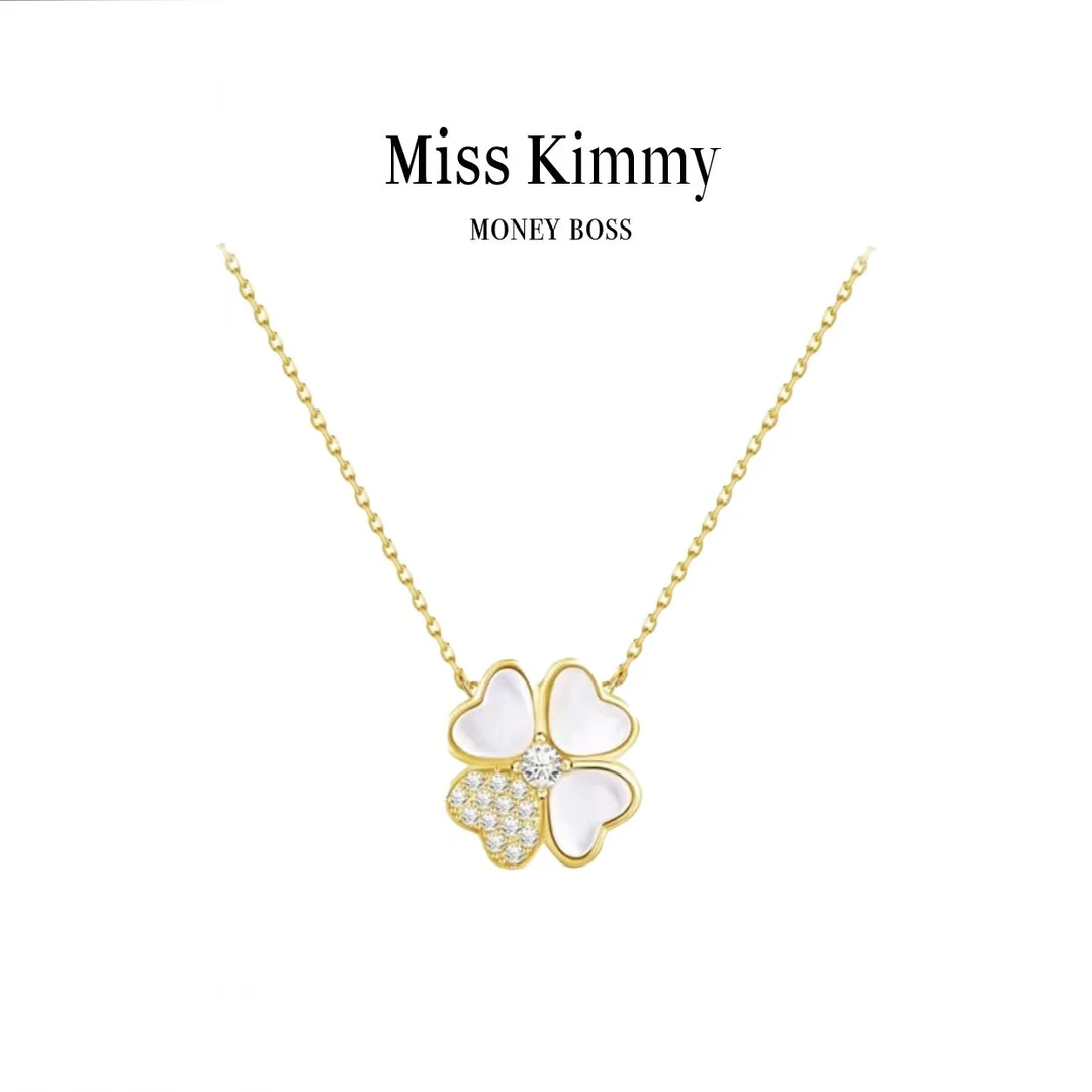 合金项链 Miss Kimmy 气质精致四叶草项链轻奢时尚
