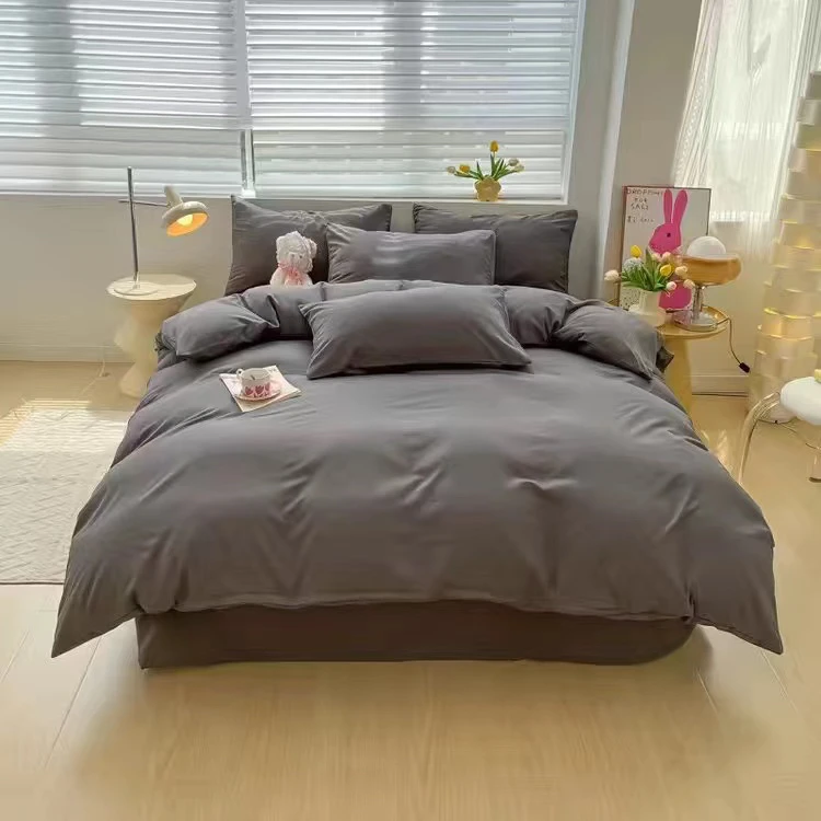 8810号【优雅灰】全棉双人床单2.5米/2.3米