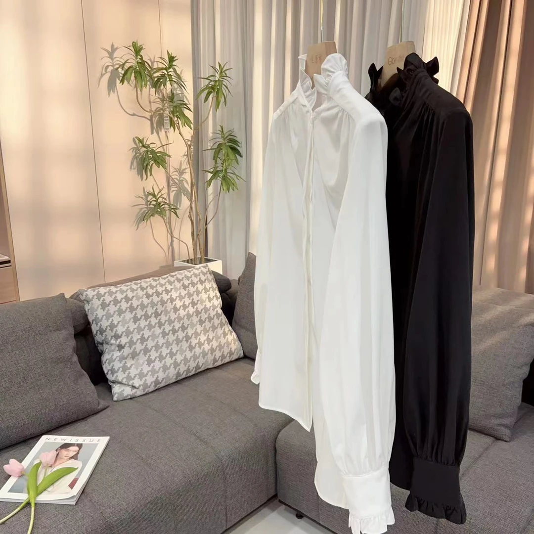 【美姐说】女木耳边衬衫3336