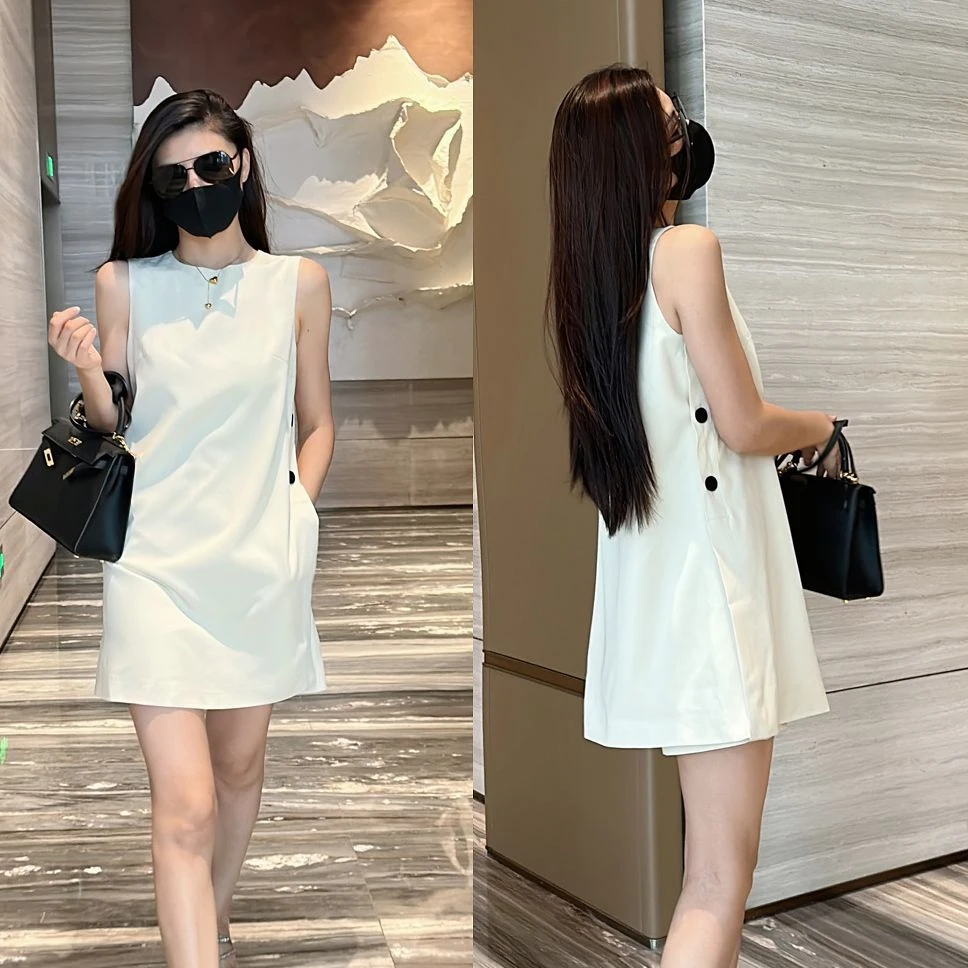 楚楚君~【姐姐有约】TZ30025轻奢背心裙+短裤套装