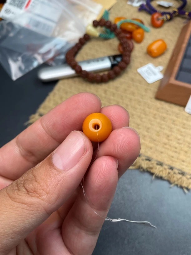 欧洲平头枣珠老蜜蜡12mm