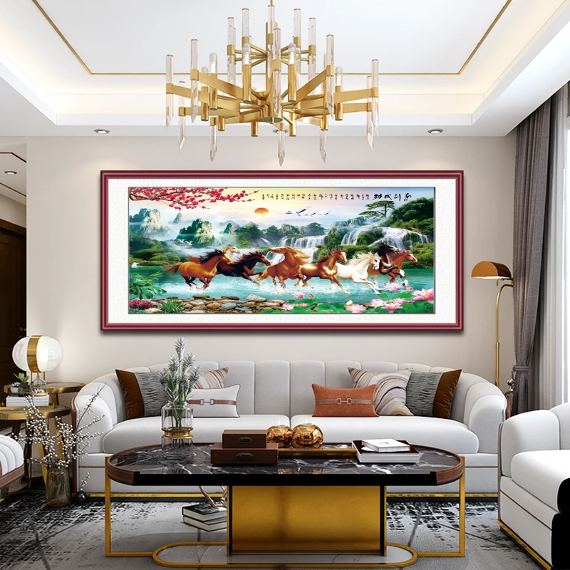 【组装画】客厅沙发办公室背景墙卧室电视墙壁中式现代简约装饰画