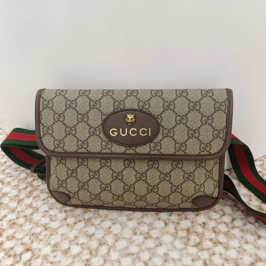 95新 GUCCI/古驰 冰冰中古/古驰/虎头腰包/9700693