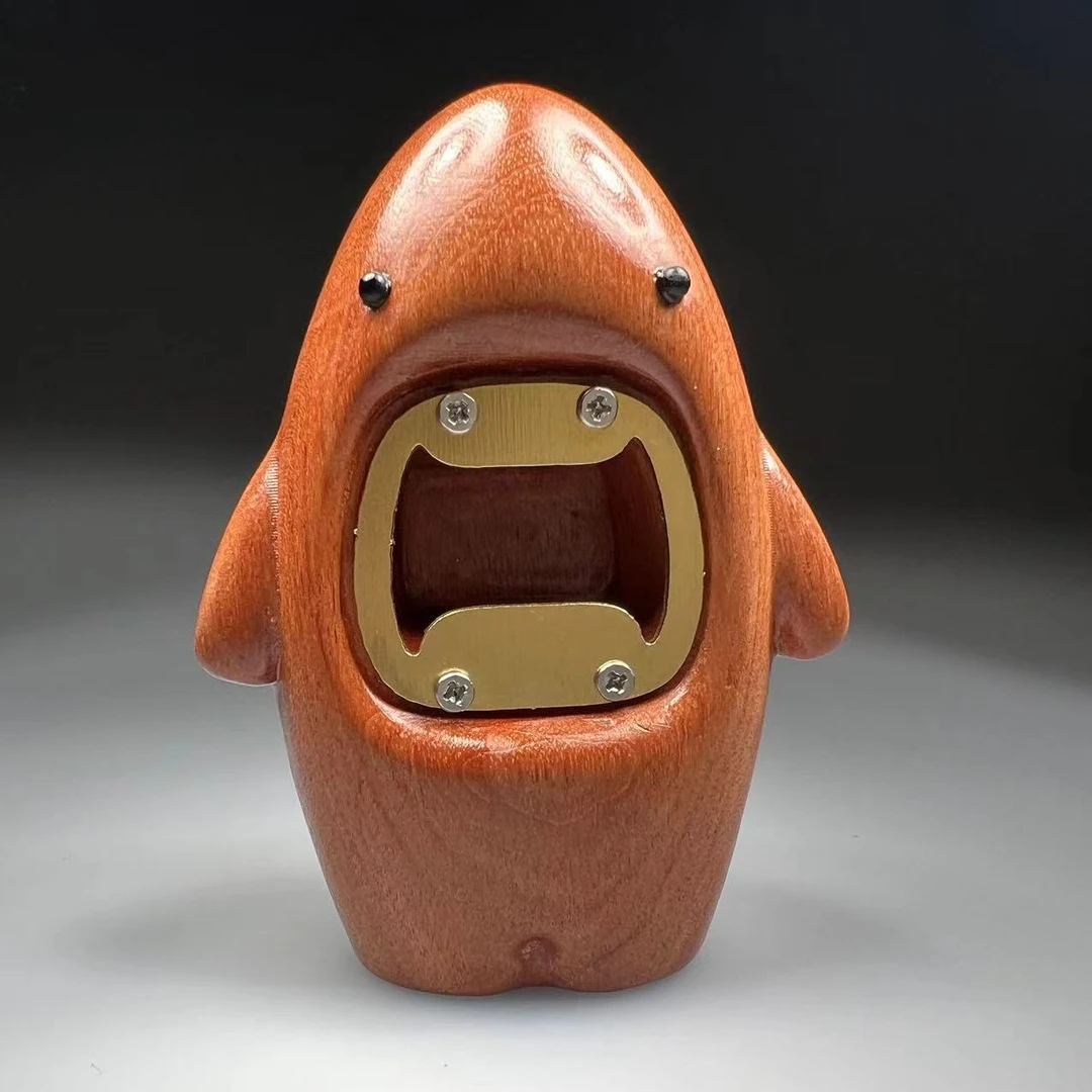 花梨木鲨鱼开瓶器摆件  JZ441