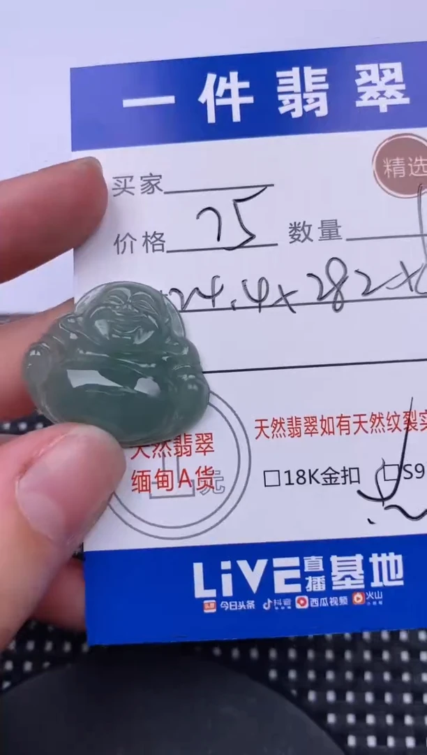 【闪购商品】翡翠颈饰未镶嵌挂件