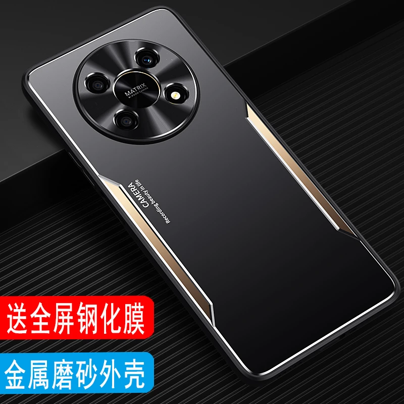 荣耀X30手机壳金属保护套ANY-AN00男外壳软硅胶套全包防摔磨砂壳