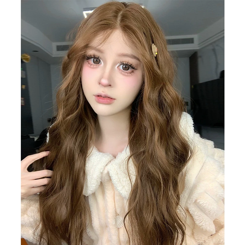 【洛可可少女】假发女五层手织羊毛卷小额蕾丝仿真气质假发