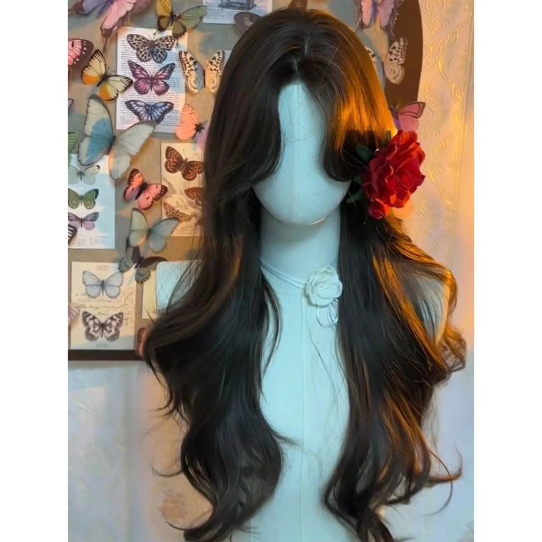 假发女全头套推荐氛围女神榛果灰棕女神降临长卷发自然蓬松-XX