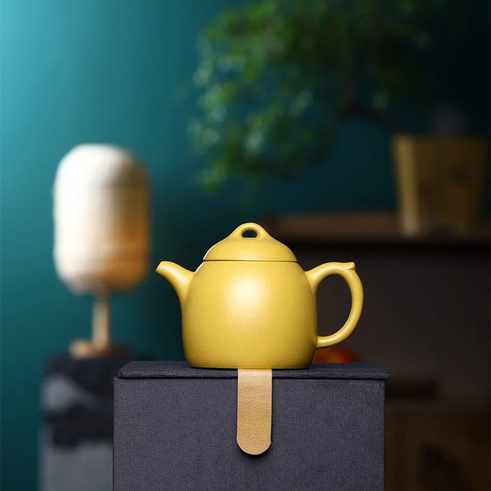 【秦权】原矿黄金段泥宜兴紫砂壶180cc手工制作功夫茶壶茶具泡茶壶