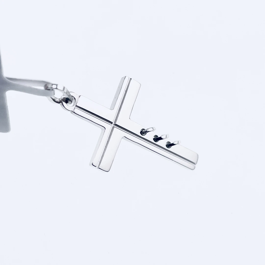 铂金Pt950精工十字架吊坠3.55克