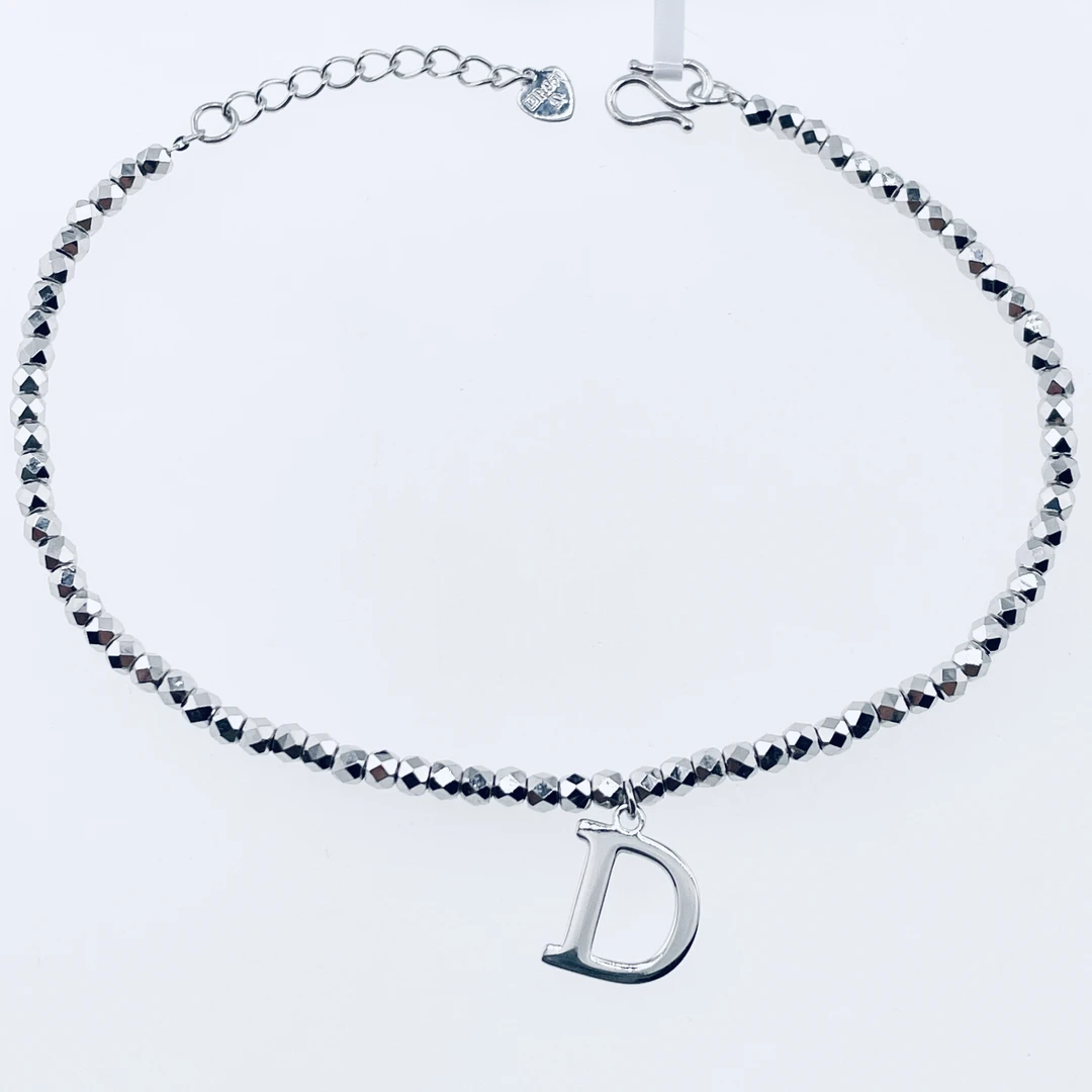 铂金Pt950镭射珠D手链5.98克可调16~18厘米长