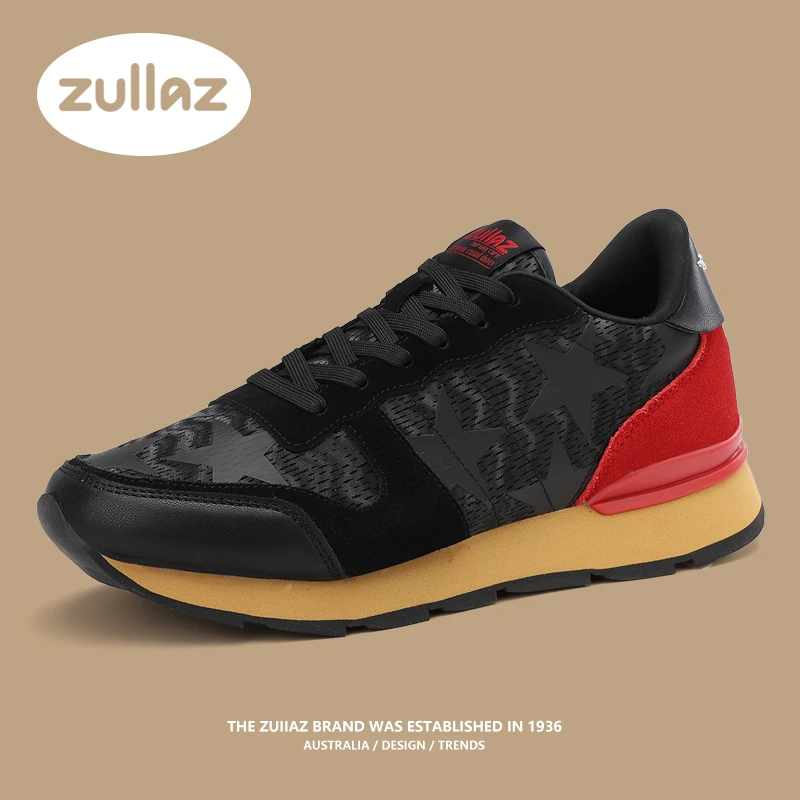 zuiiaz著鹿阿甘鞋四季百搭黑红配色时尚跑步鞋休闲低帮运动鞋跑鞋
