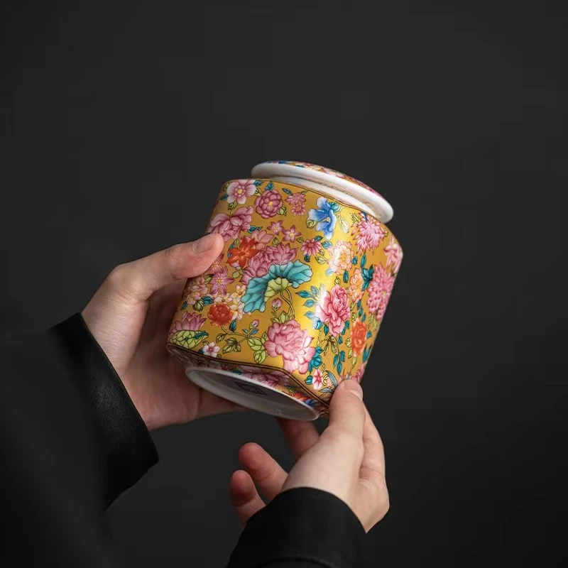 珐琅印记茶叶罐YYL2