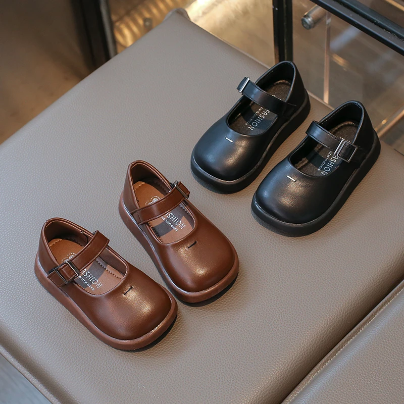 女童小皮鞋2024年新款儿童小香风单鞋小女孩中小童软底宝宝公主鞋