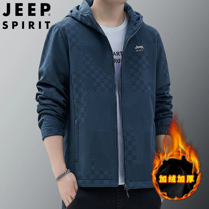 JEEP SPIRIT 新款软壳男士风衣潮流休闲时尚夹克户外外套JC7297