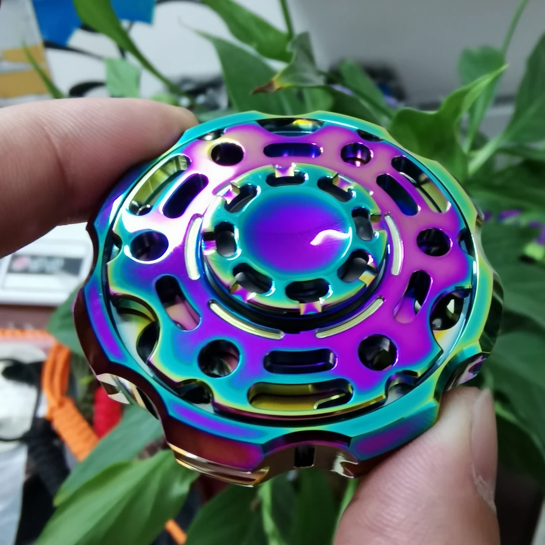 【苍穹】佳熙潮玩EDC设计玩具联动陀螺减压玩具不锈钢指尖陀螺