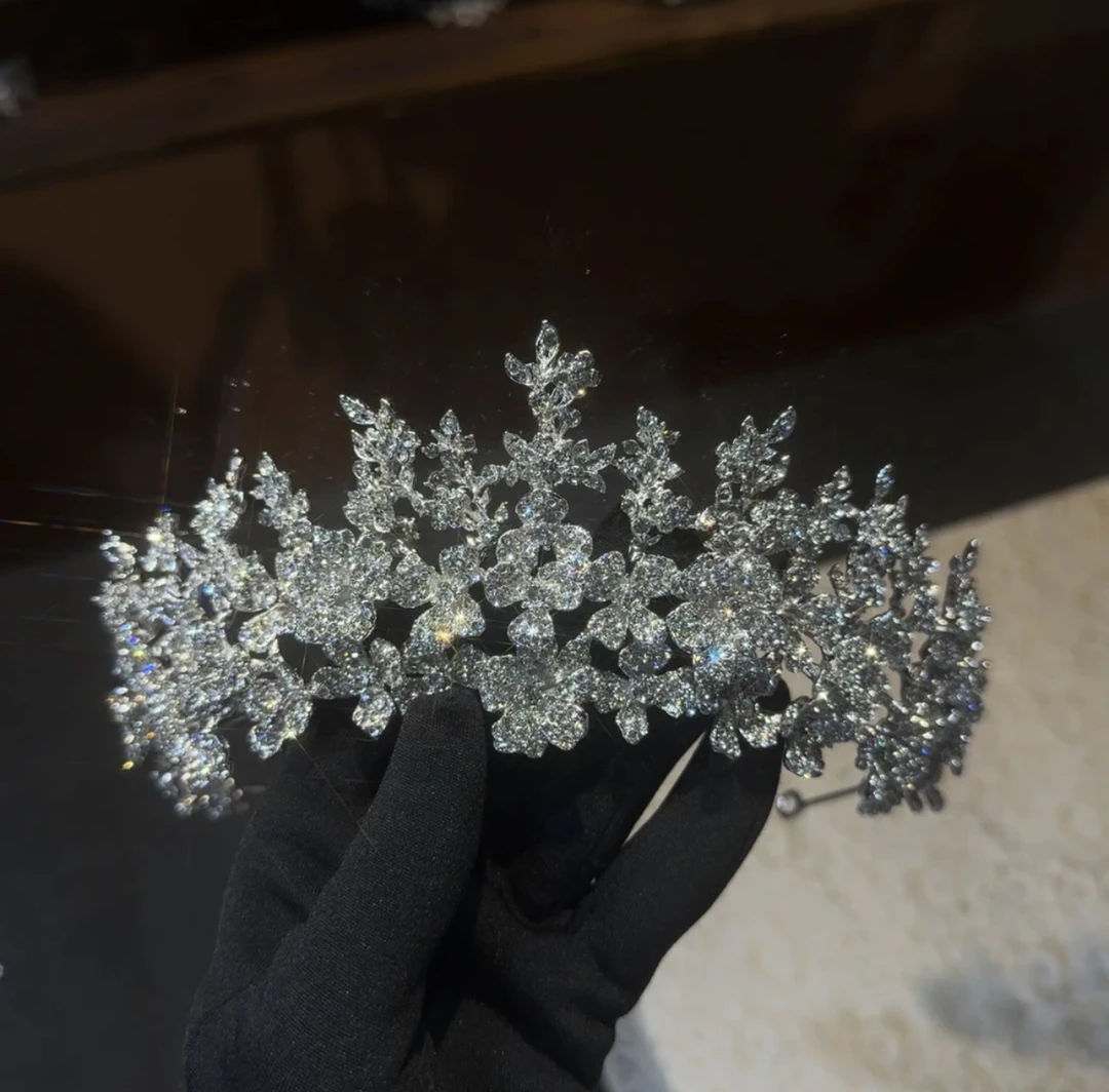 ETE 17436新娘头饰 韩式立体花朵新娘皇冠