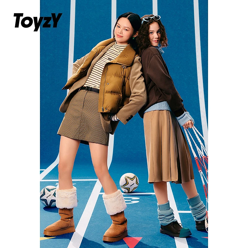 ToyzY24秋新款复古千鸟格学院风迷你短裙 配腰带ZC34350210