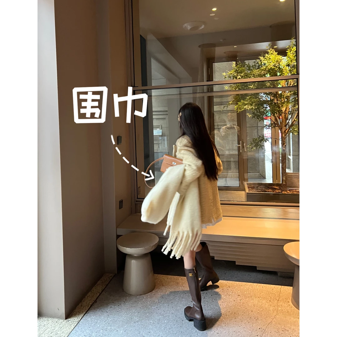 利达NEW DADADA【利达同款】气质时尚百搭潮流秋冬加厚围巾TE351