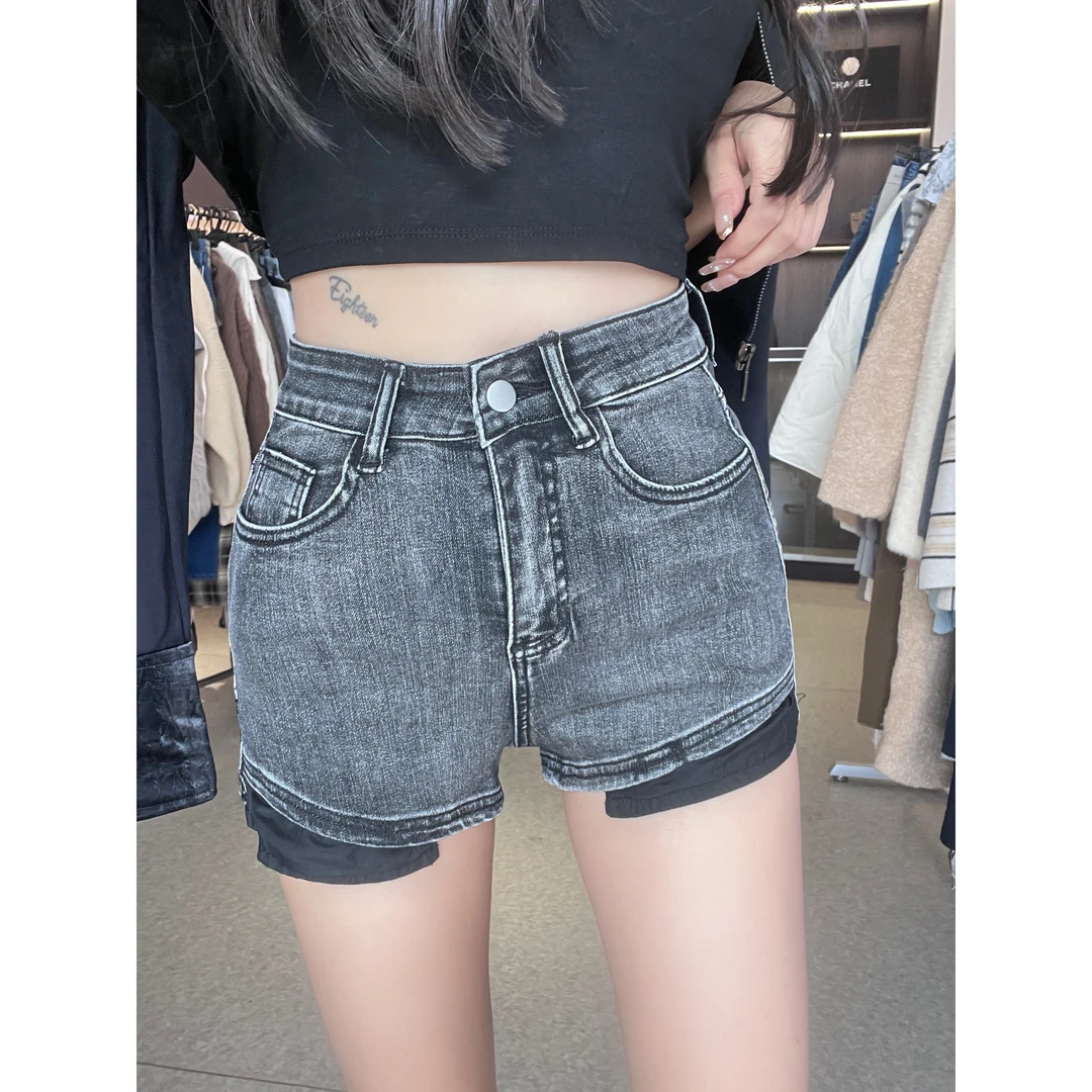 清清利达 NEW DADADA【百搭牛仔短裤】设计感辣妹修身短裤TN105