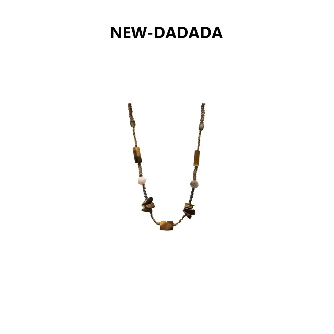 非金属布艺项链 利达 NEW DADADA【利达同款】小众百搭项链TE729