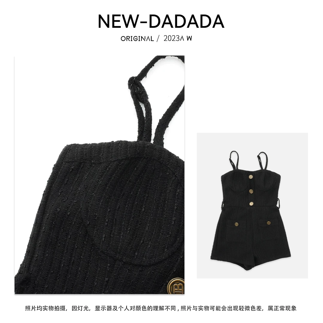 利达 NEW DADADA【辣味小香】复古时尚修身辣妹短款连衣裙TPQ203