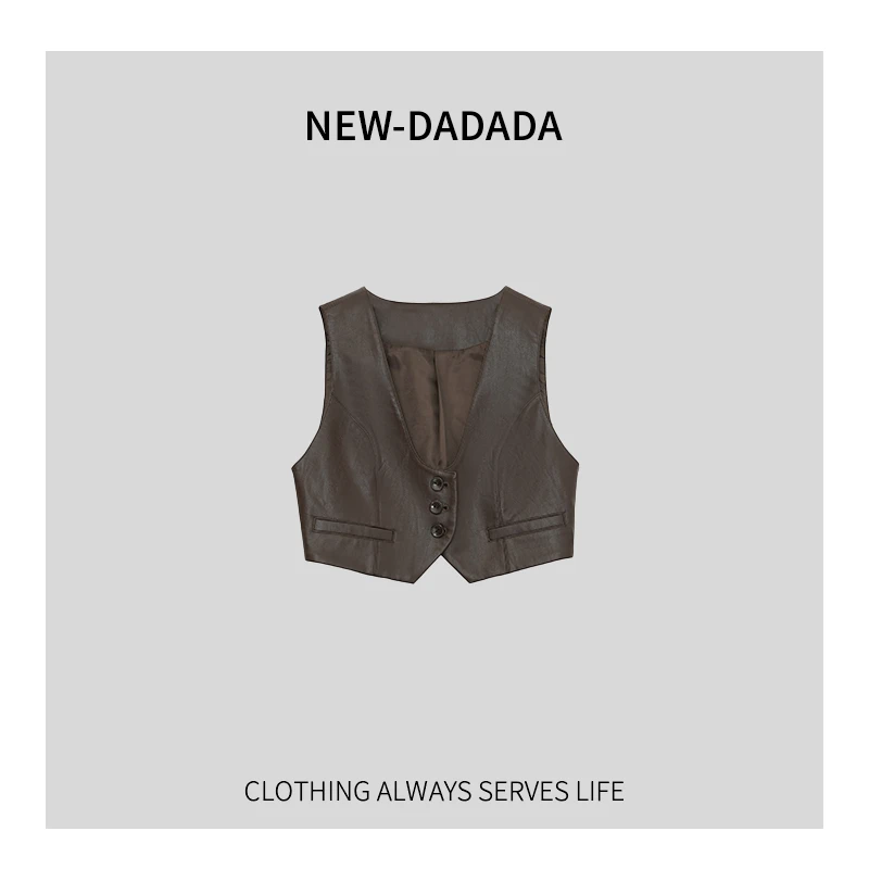 利达 NEW DADADA【晚意】高级感休闲百搭时尚马甲TQ638