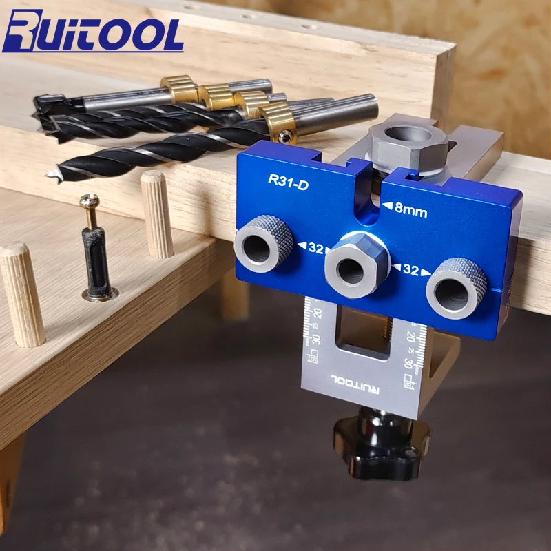 RUITOOL木工开孔器三合一打孔器钻头限位开孔器木板拼接定位器