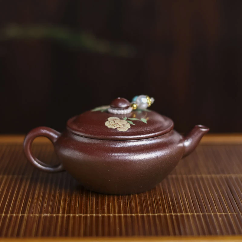 【小田甄陶】牡丹-观羽-碗灯壶-70ml（观羽0288）