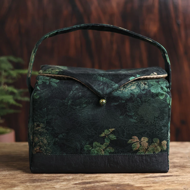 【小田甄陶】<幽绿牡丹>茶的行囊（慢蓝S0328）