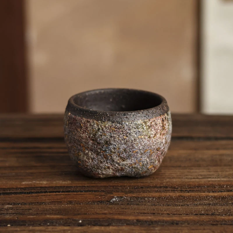 【小田甄陶】七彩-高越-天圆地方七彩杯-100CC（高越S0067）