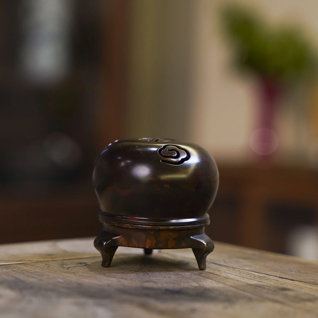【小田甄陶】八爪鱼-春喜铜-斑铜香炉（春喜铜0209）